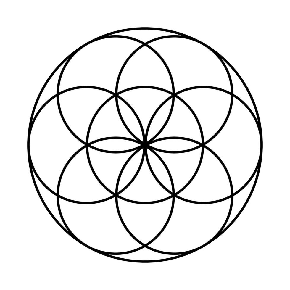 Seed of Life with Protective vector