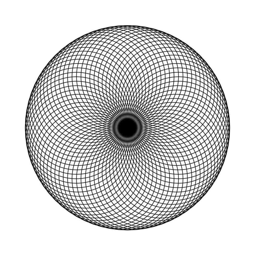 Torus Yantra Geometric Circular Grid vector