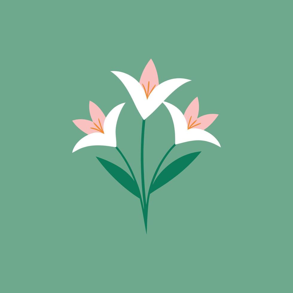 High-Resolution Zephyranthes Flower Canvas Art vector