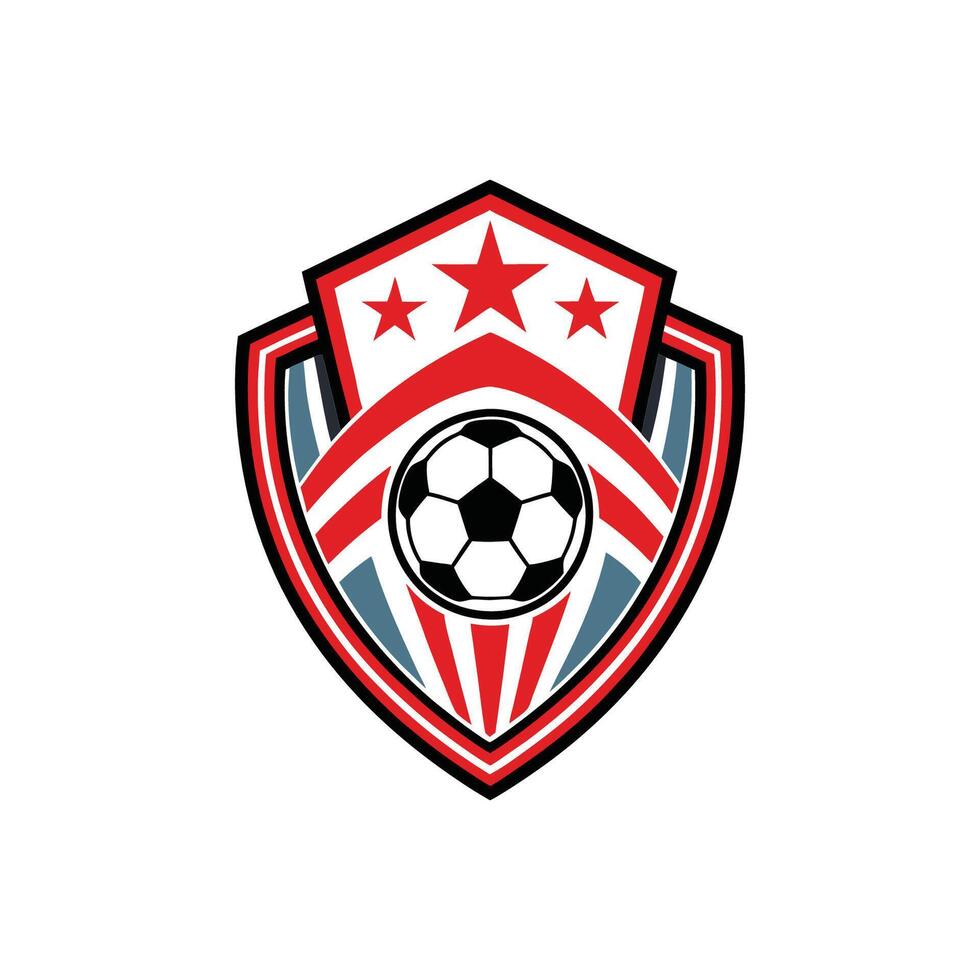 Soccer ball logo design vector