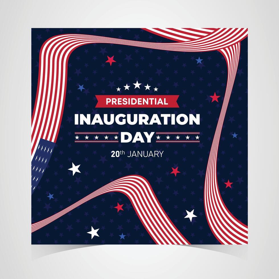 Presidential inauguration day banner vector