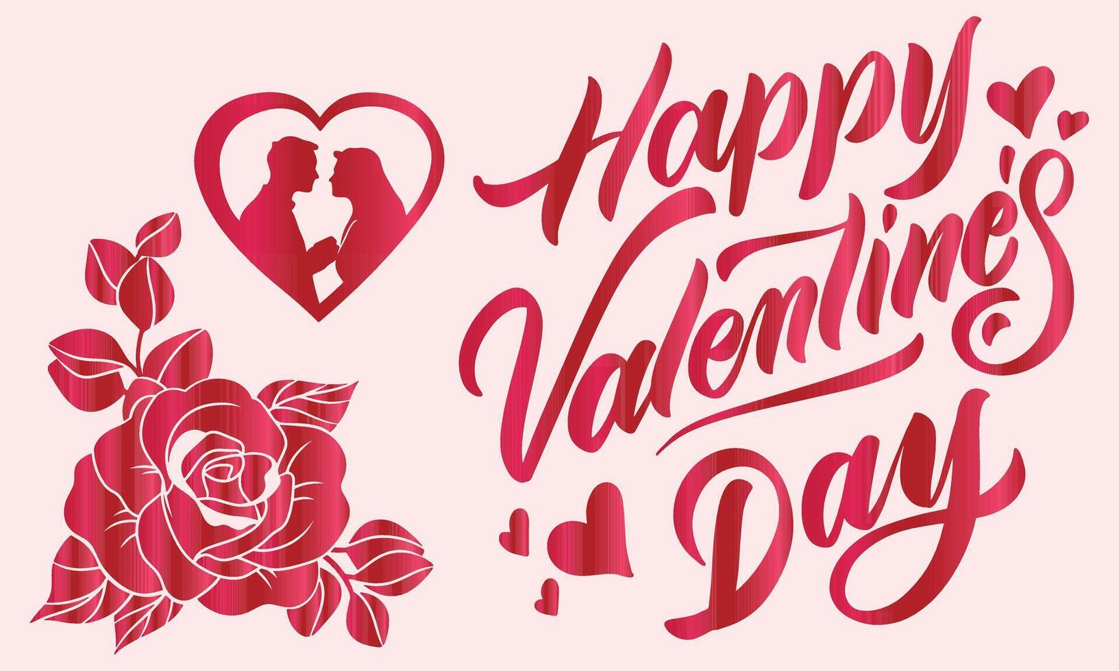Happy Valentines Day Typography Design Happy Valentines Day vector