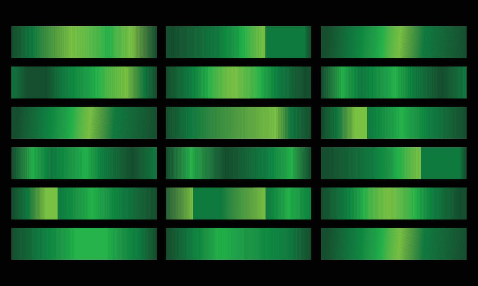 Green glossy gradient metal design vector