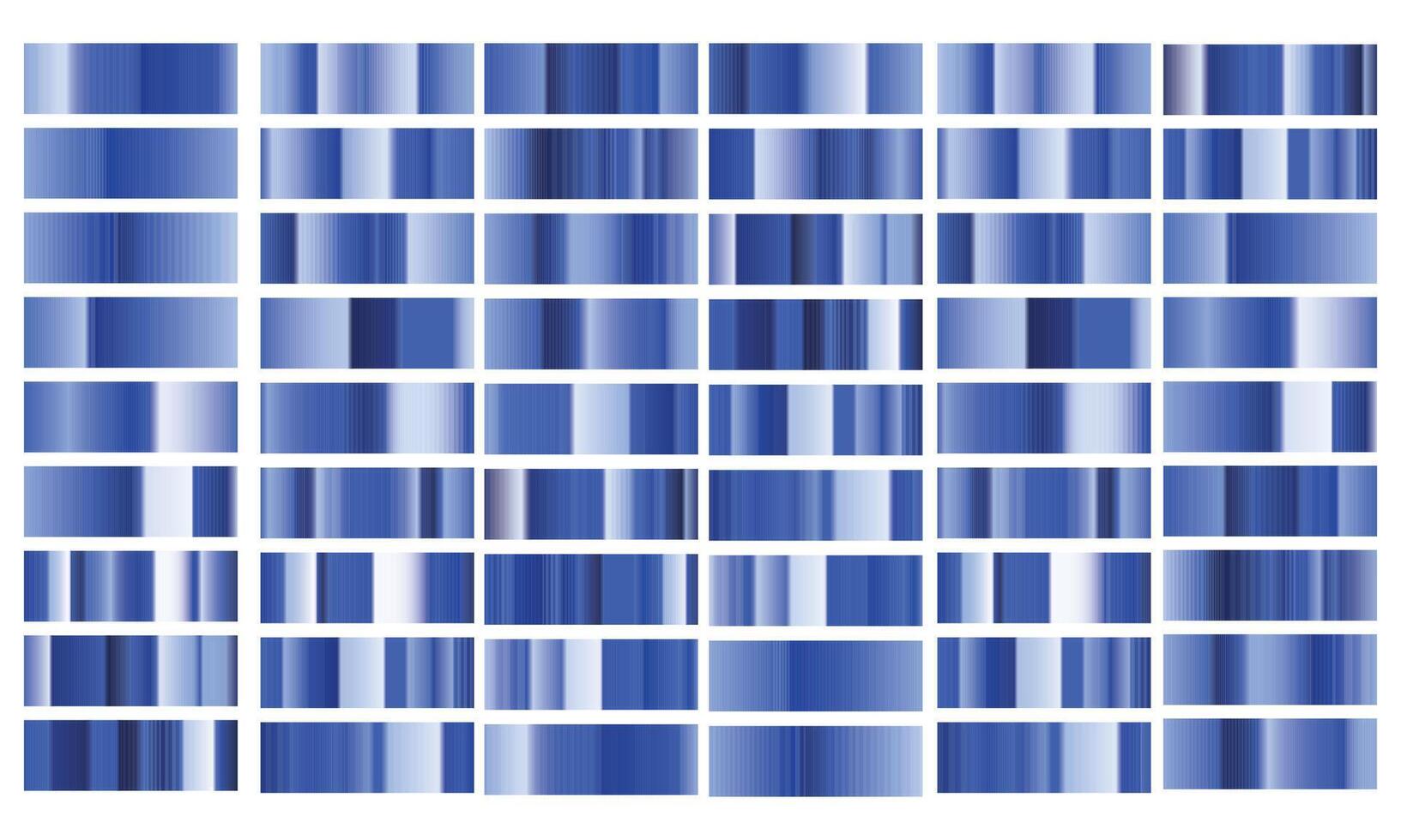 Blue azure glossy gradient metal foil texture color swatch set collection of high quality vector
