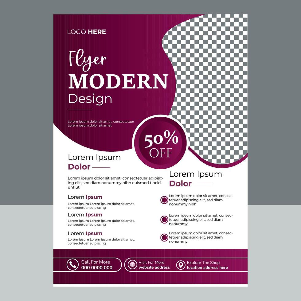 Modern Business Flyer Template vector