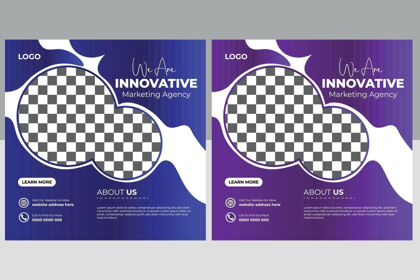 Creative Business Social Media Post Template Design vector