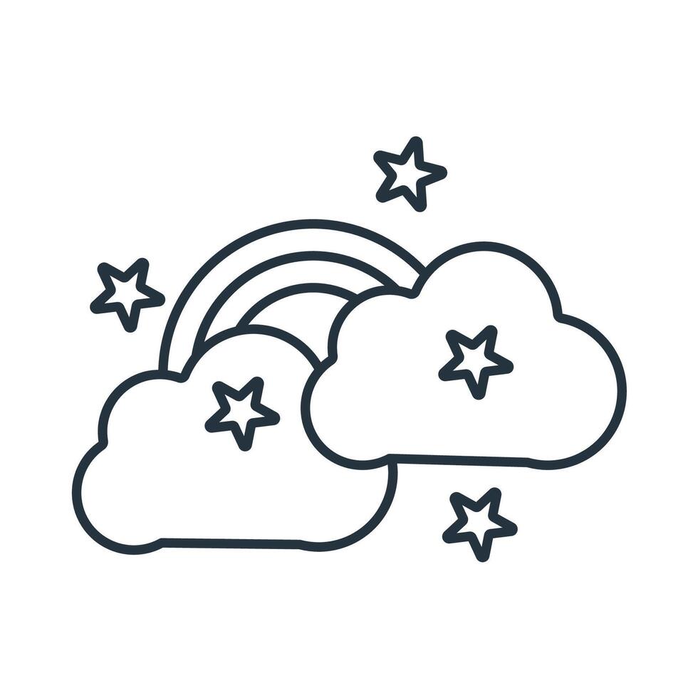 imagination flat icons symbol line elements for infographic web vector