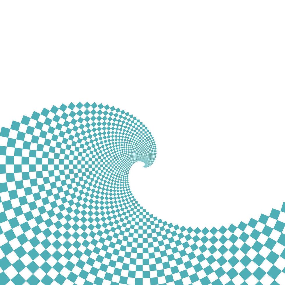 Optical spiral illusion background. Magic psychedelic pattern wave, swirl illusions and hypnotic abstract card. vector