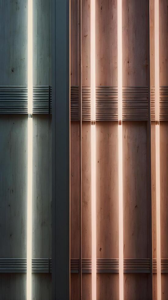 A vertical layout featuring soft, glowing light beams in subdued tones, offering a modern and minimalist backdrop. photo