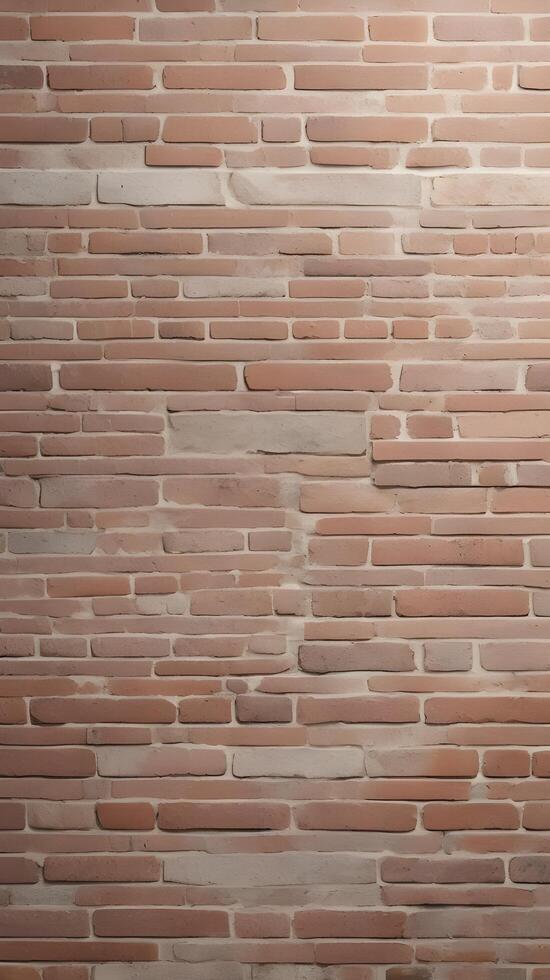 A vertical image of a simple, neutral-toned brick wall with a clean, minimalist design, ideal for text or design overlays. photo