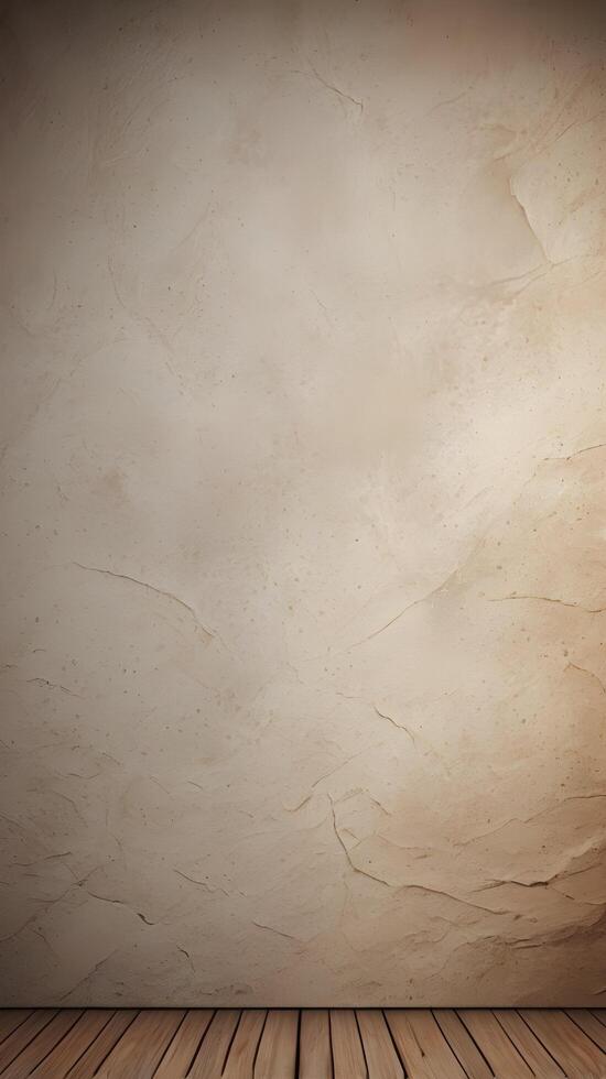A vertical capture of a canvas wall with intricate textures, neutral shades, and ample space for design or text. photo