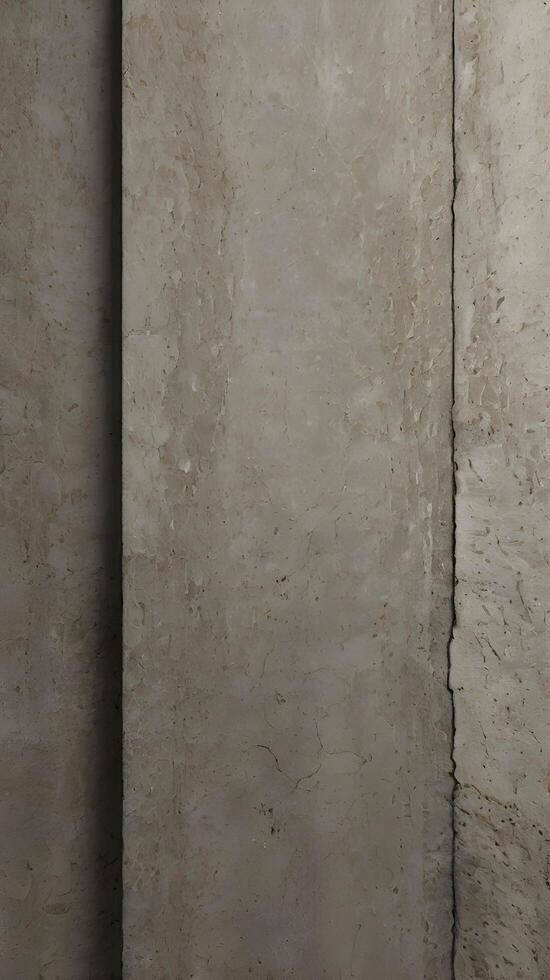 A vertical shot of a textured concrete wall in soft tones, ideal for minimalist and clean designs. photo