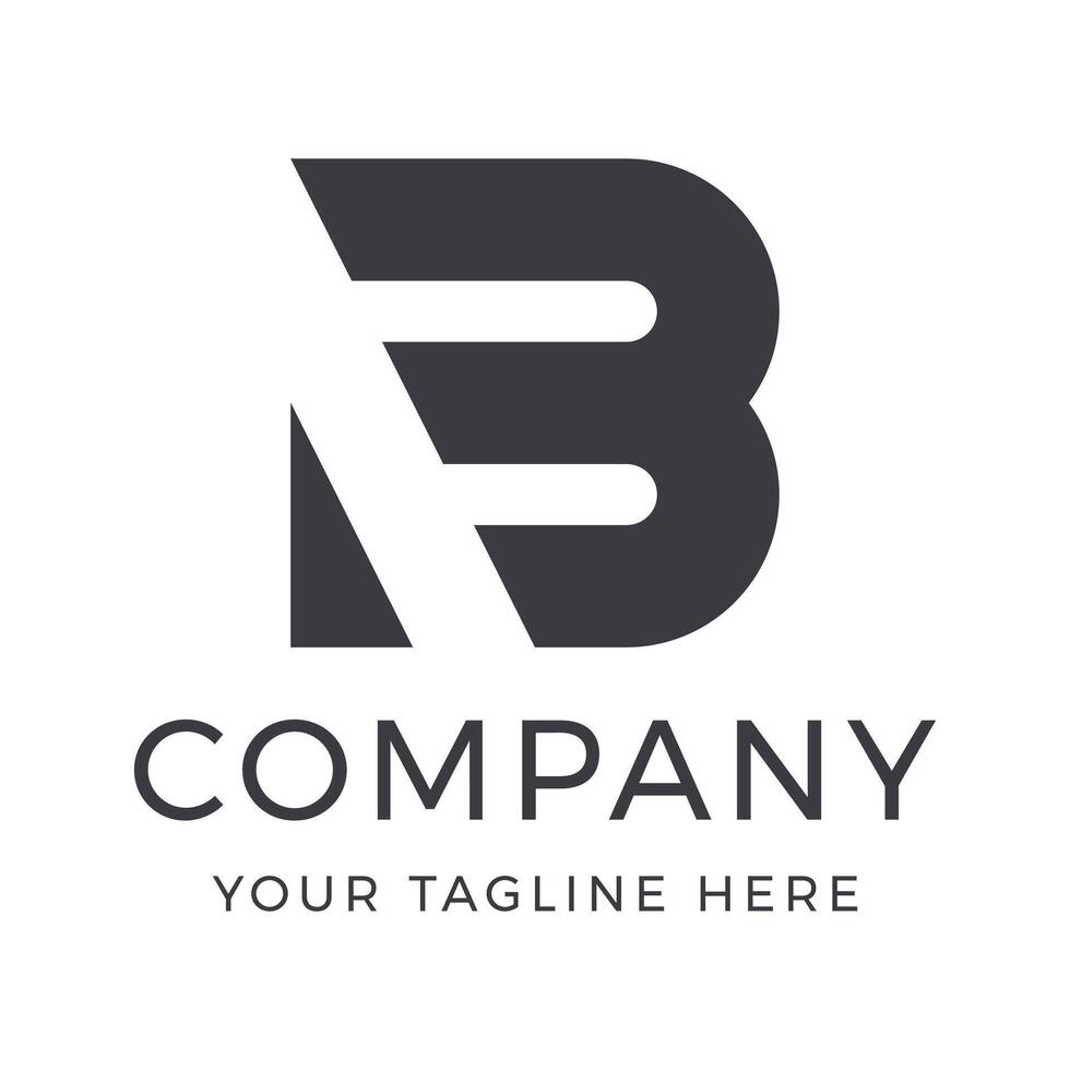 B letter logo template, New B branding logo. vector