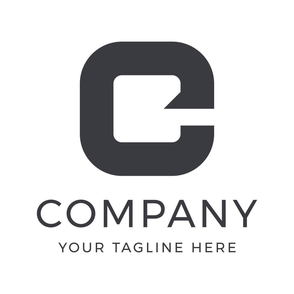 C logo, C letter logo template, C brand logo. vector