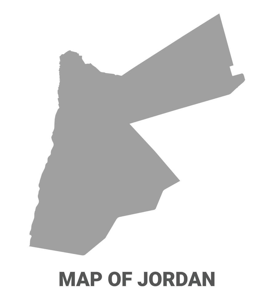 Simple flat Jordan map Grey vector