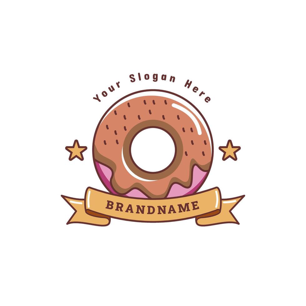illustration of a donut for your brand vector