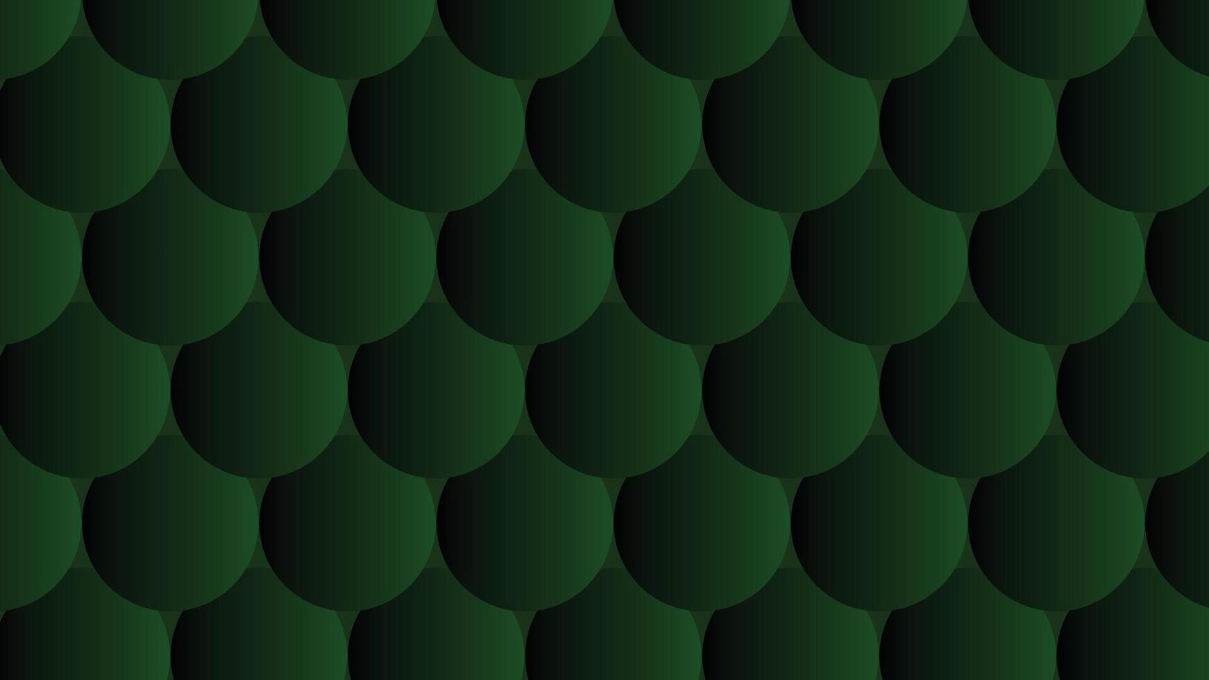 A green background with many wavy shapes vector