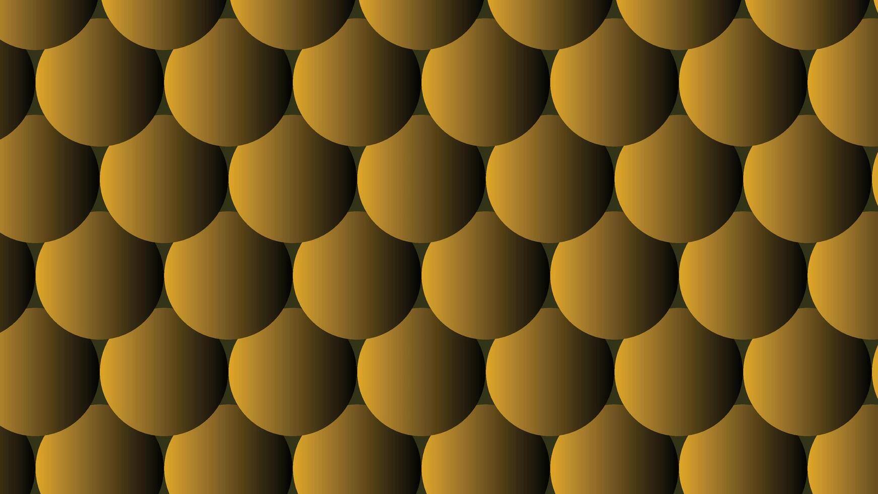 A pattern of yellow and brown circles vector