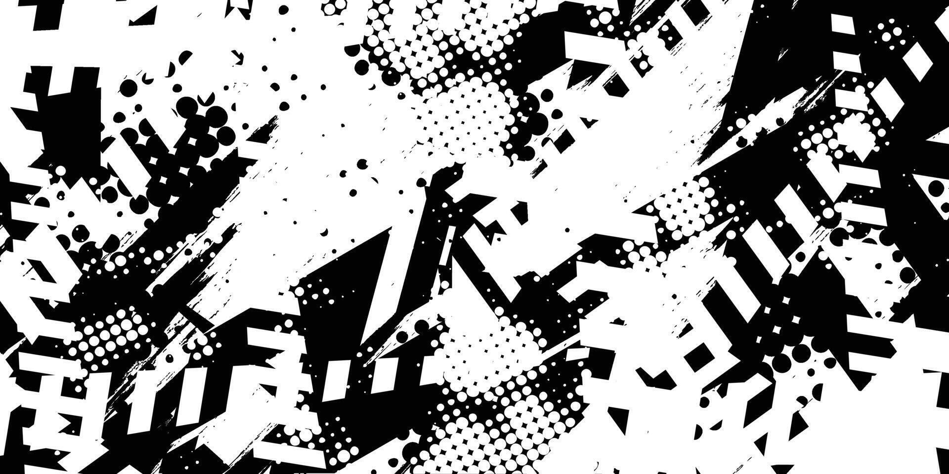 Abstract black and white texture design vector