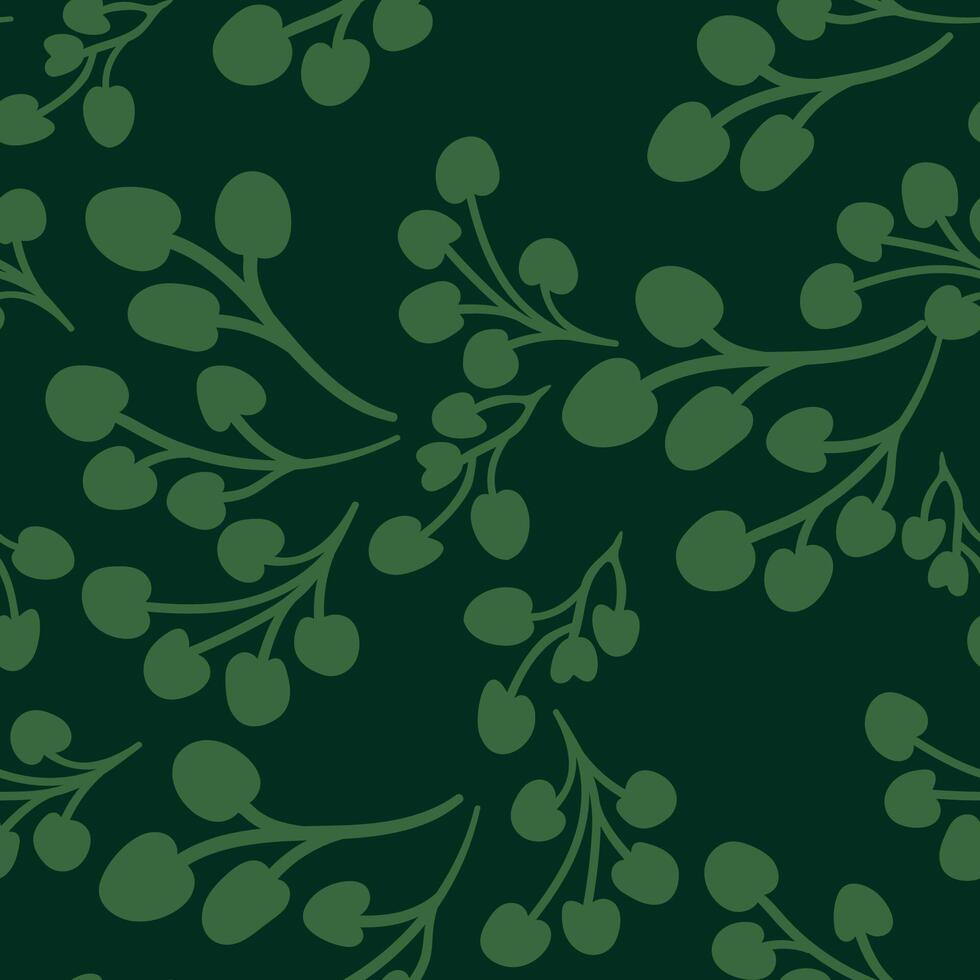 a green background with elegant leaves vector