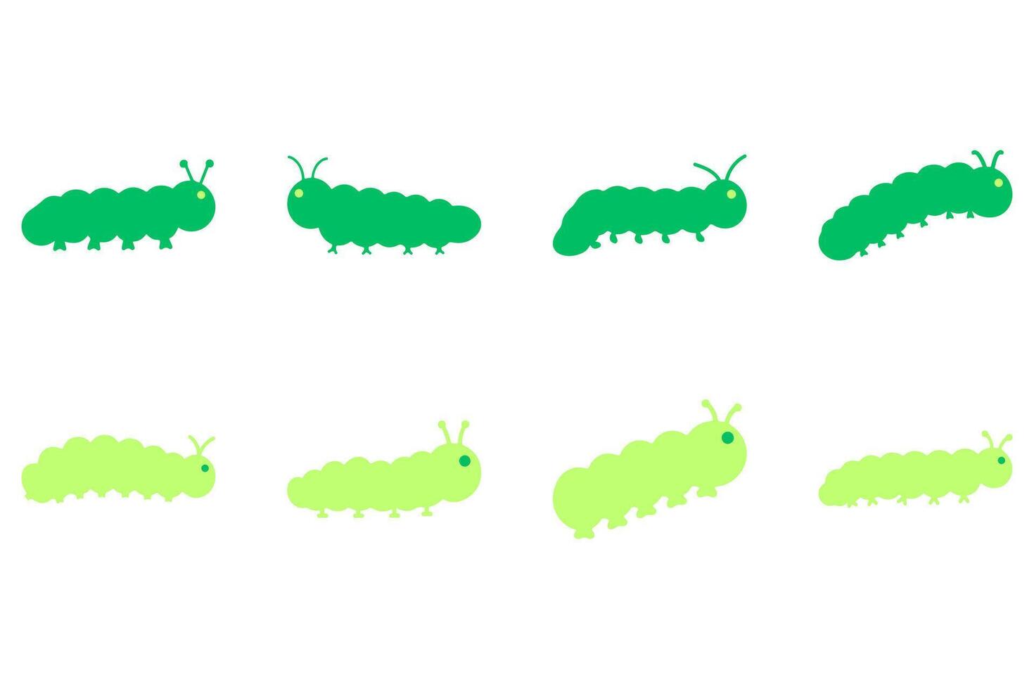 Simple Caterpillar Illustration vector