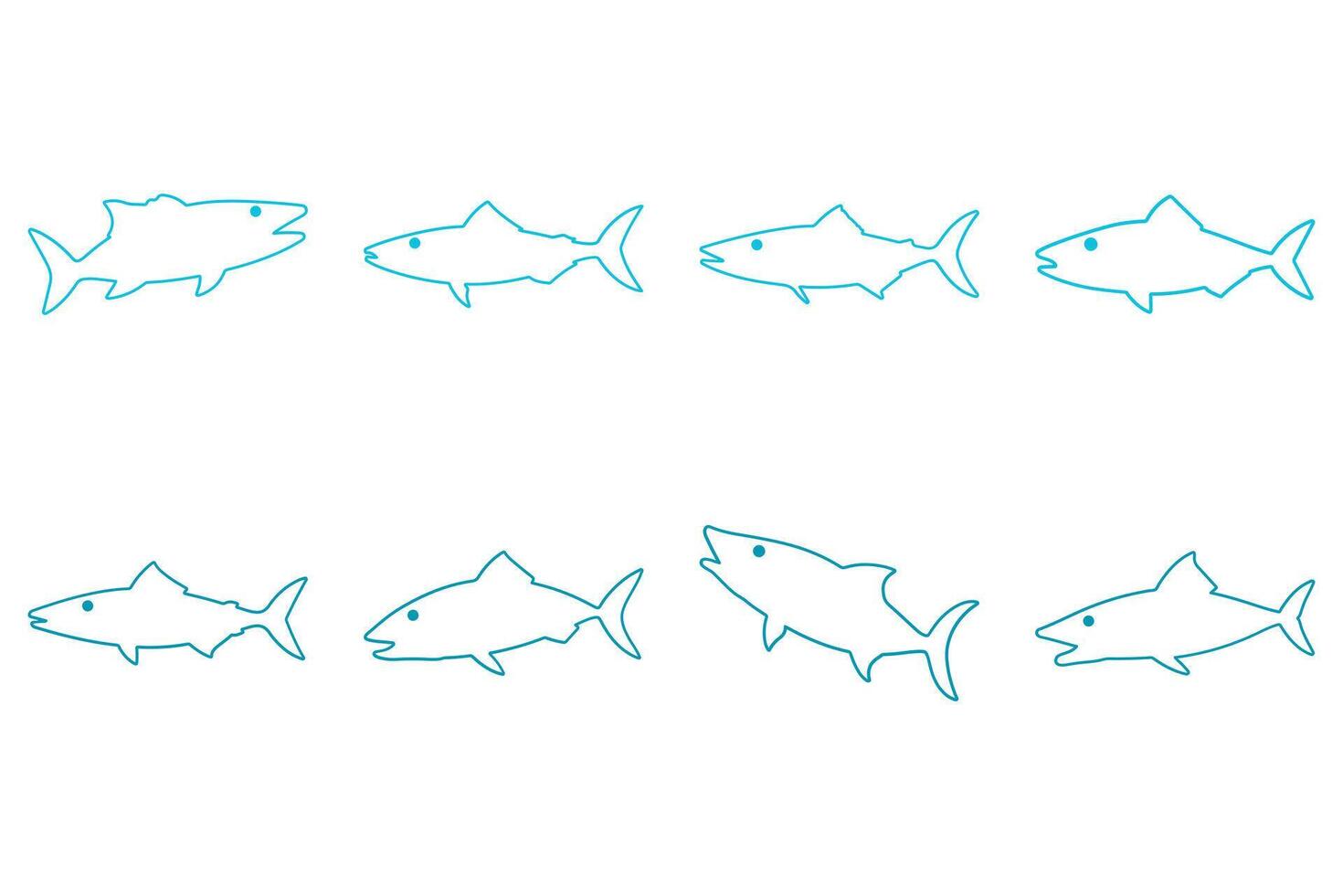 Outline Barracuda Illustration vector