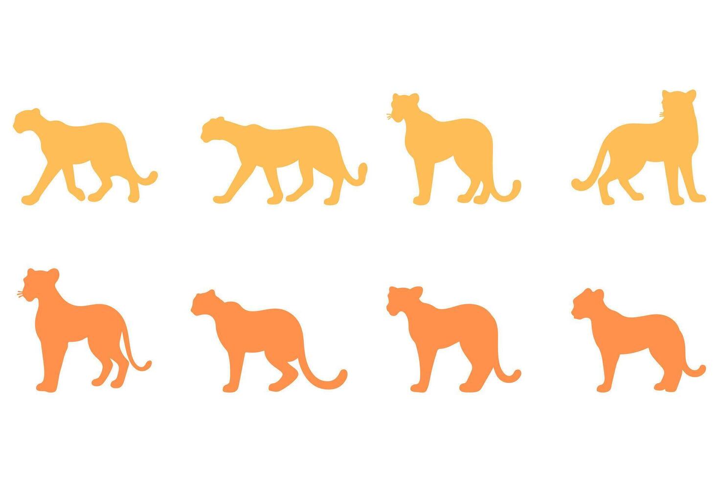 Simple Cheetah Illustration vector