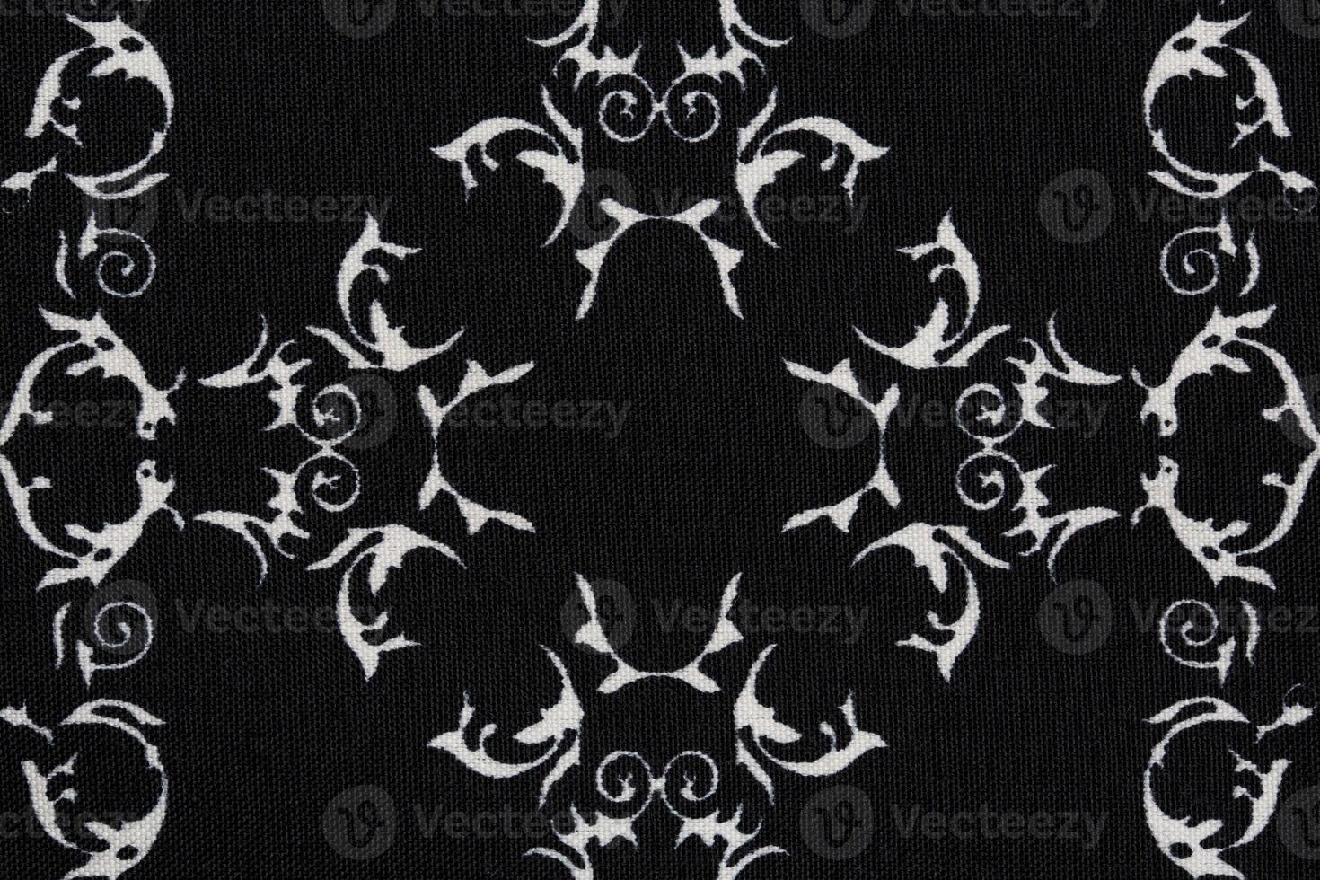 Black material in abstract pattern a background photo