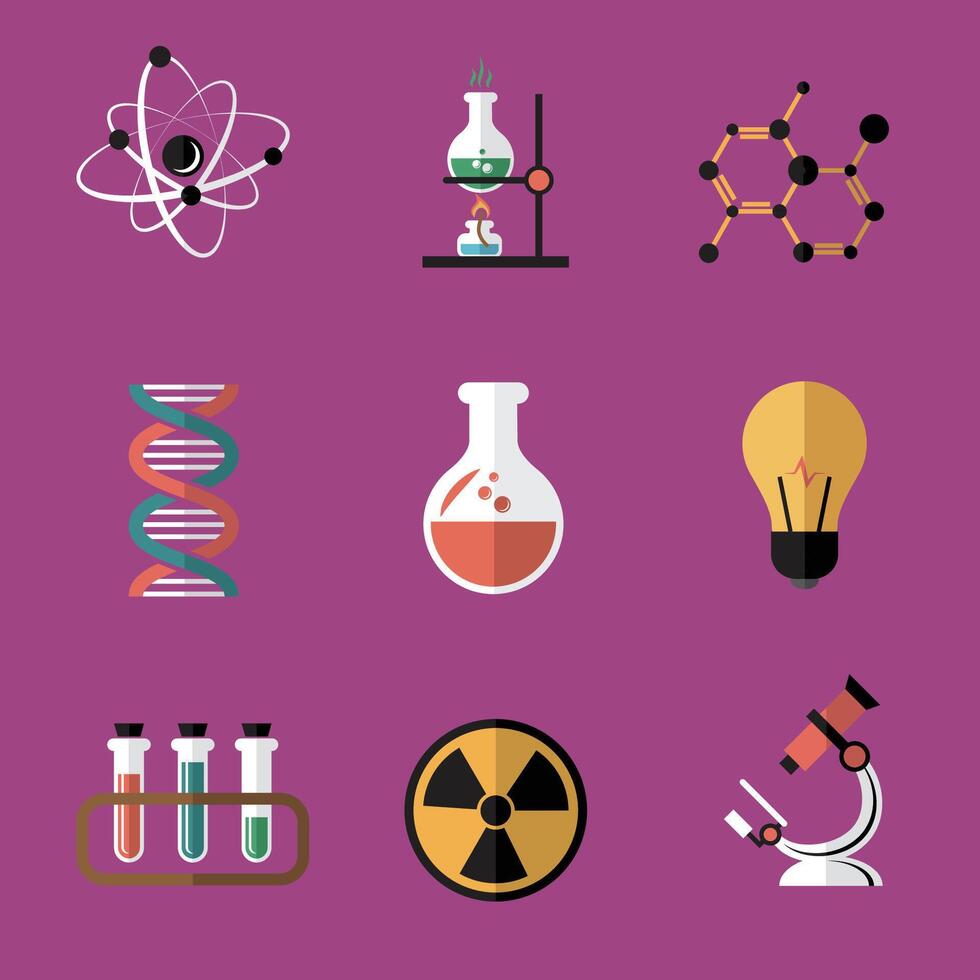 The new Science icons set vector