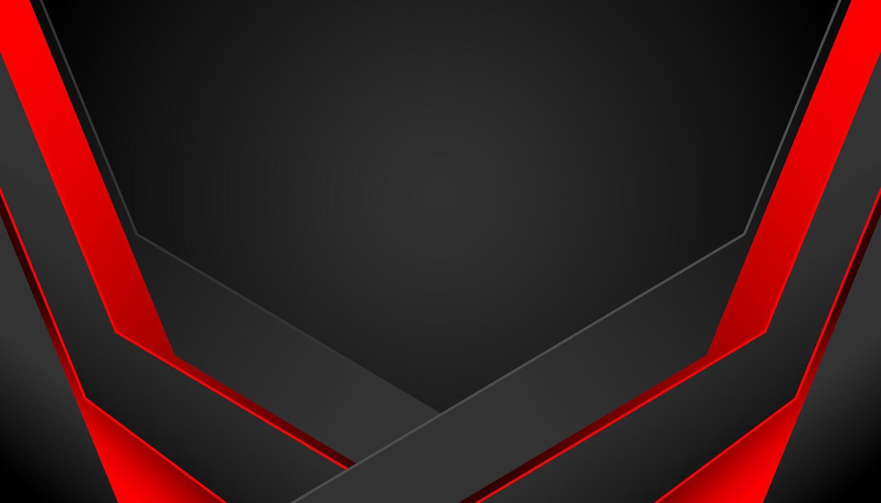 Black and red abstract corporate background. vector