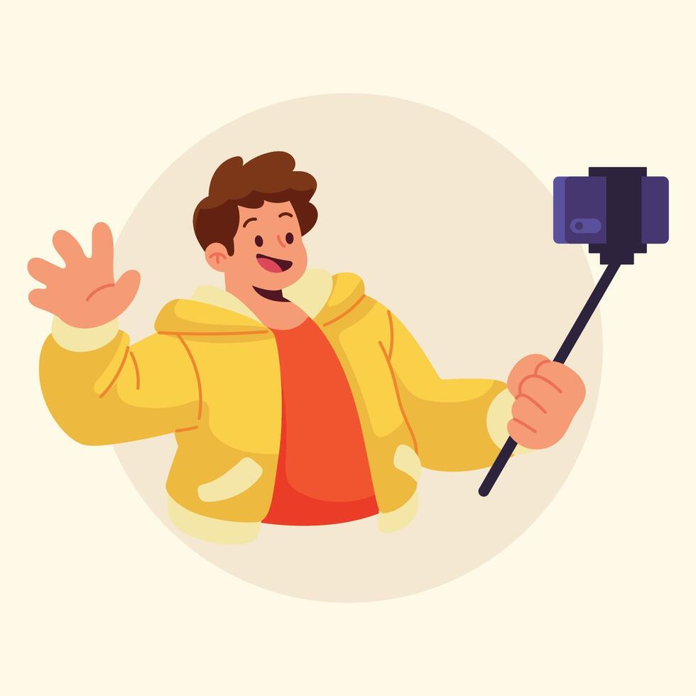 vlog influencer illustration vector