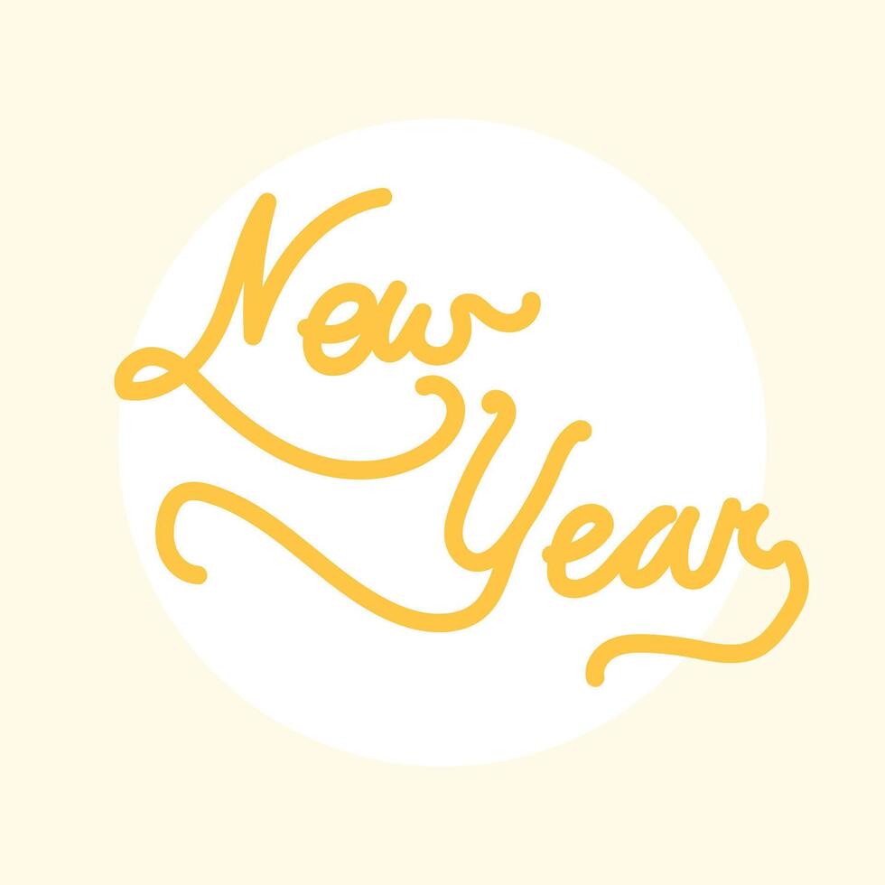 font new years illustration vector