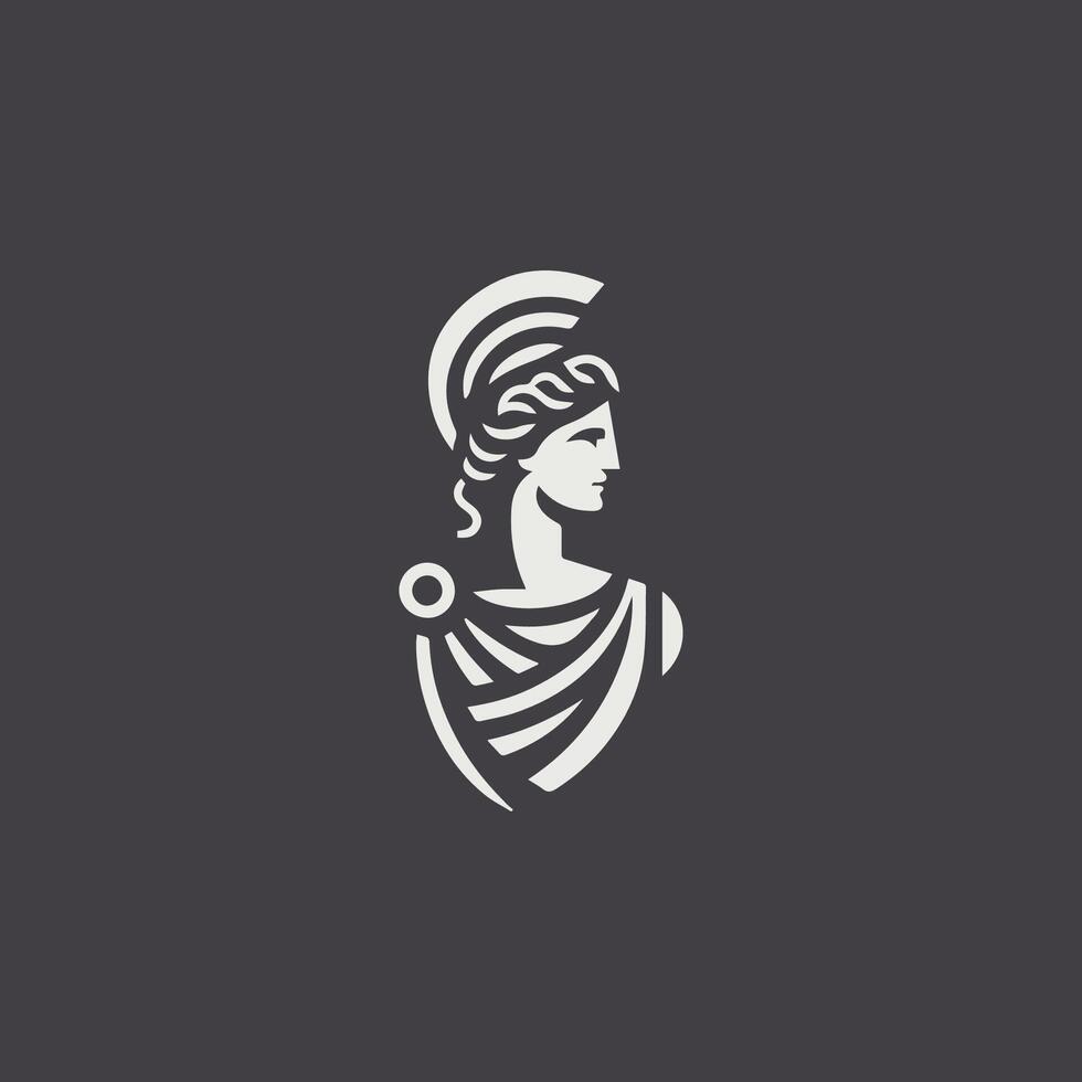the logo for a company called greek goddess vector