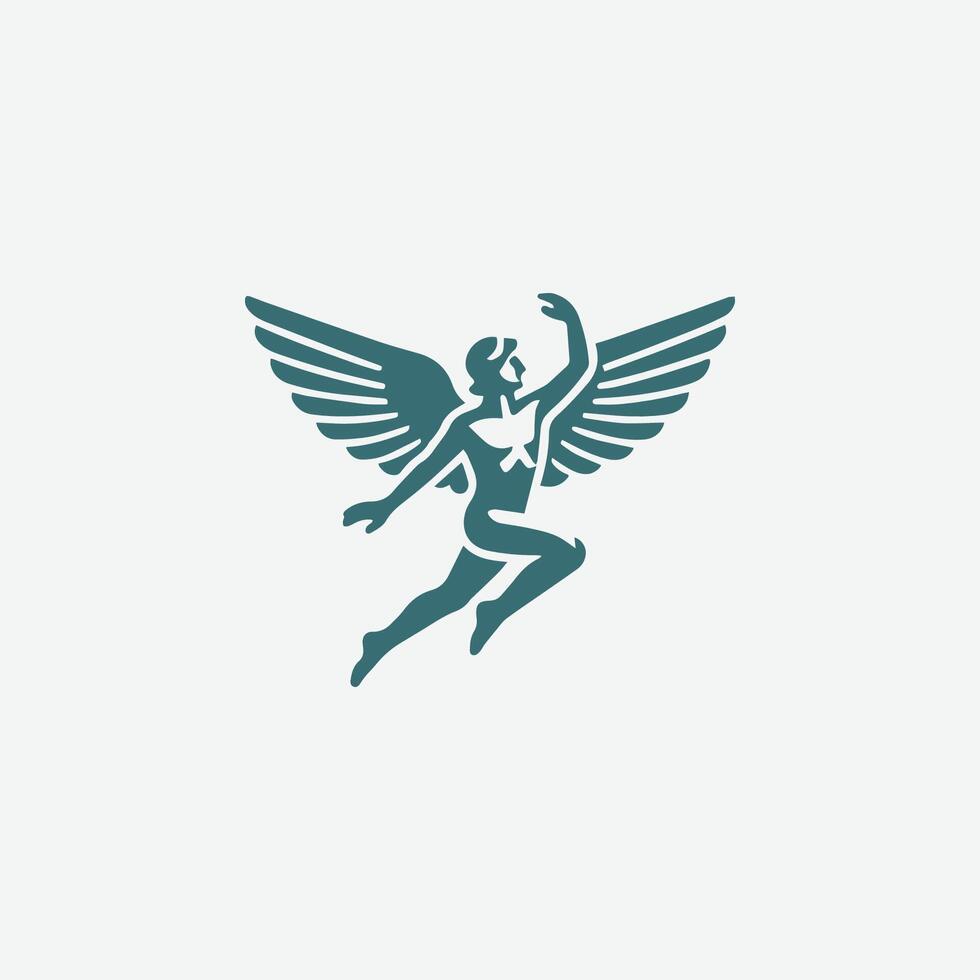 a logo for a company that is called angel vector