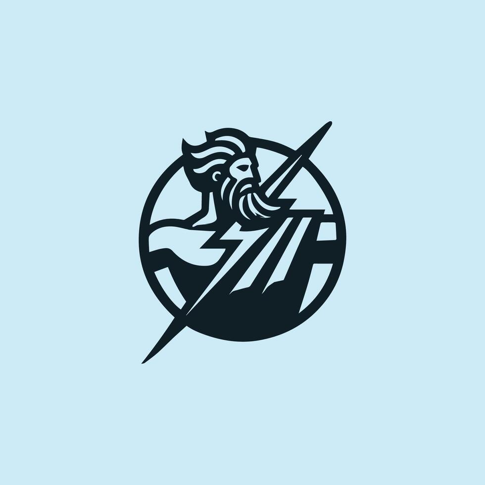 the logo for a company called zeus vector