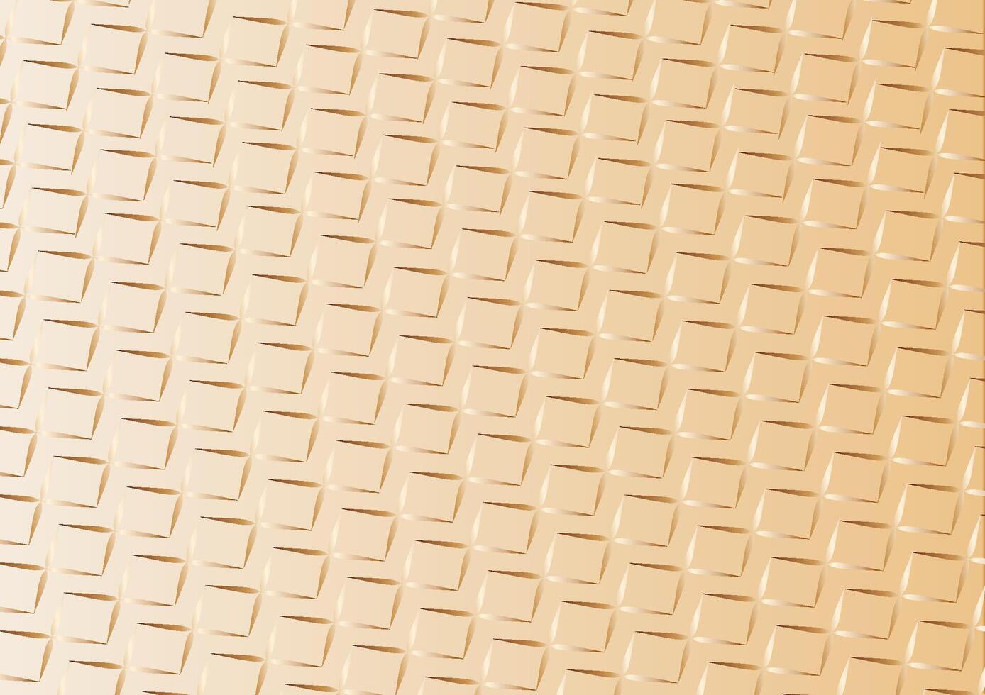 Illustration of a golden gradient geometric shape with reflective light. vector