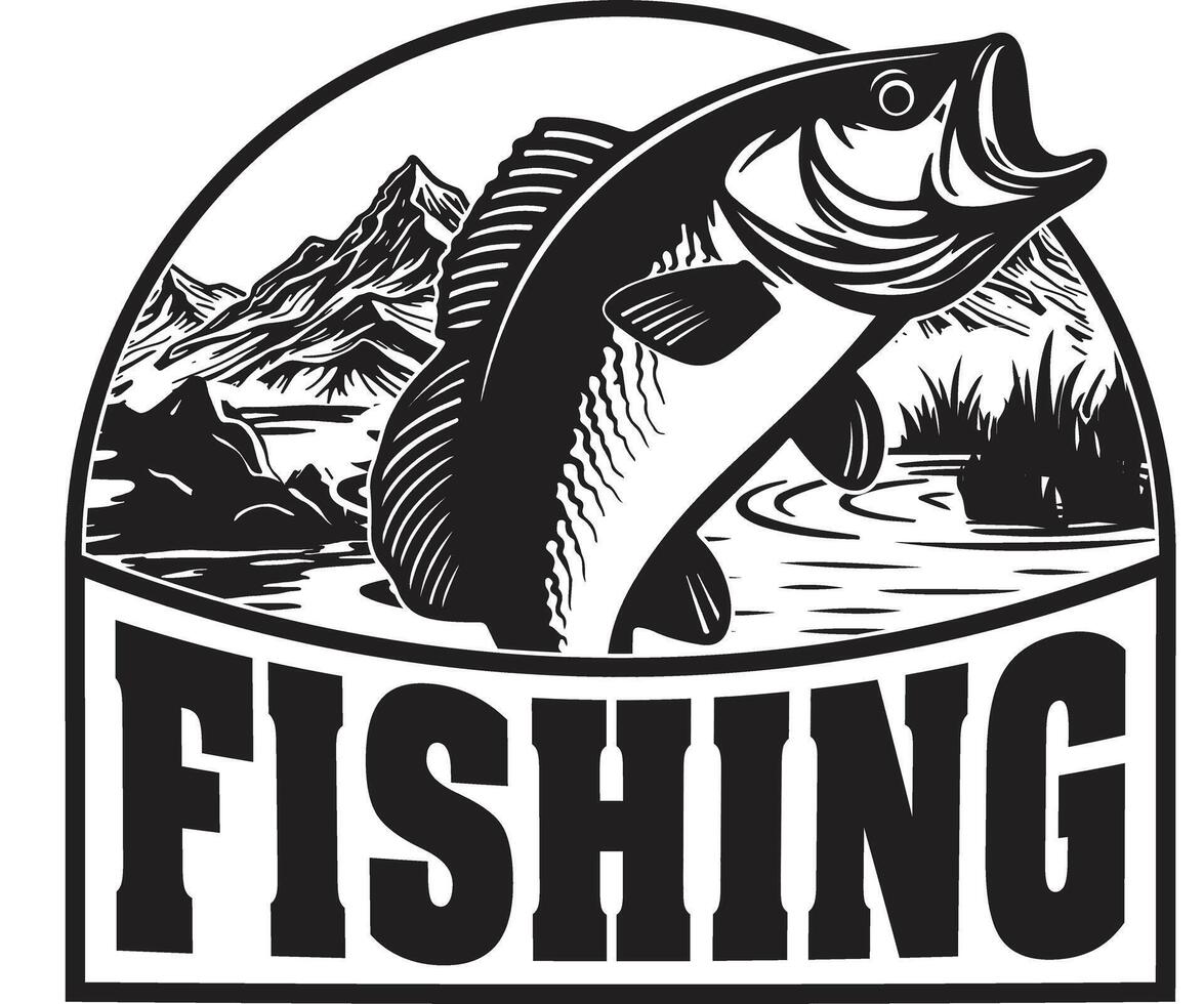 Fishing tshirt design illustration vector