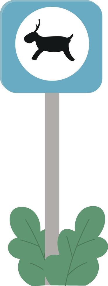 Illustration of Dog Walking Sign vector