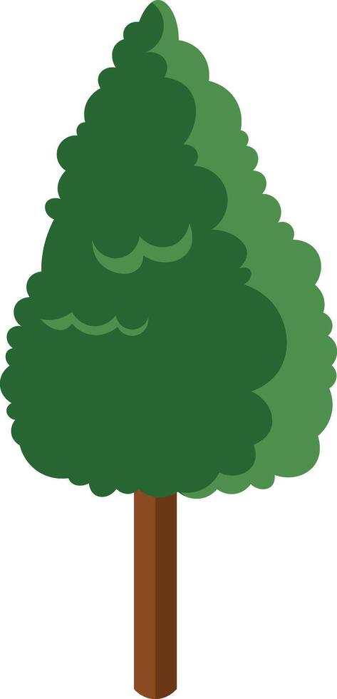 Illustration of a Green Tree vector