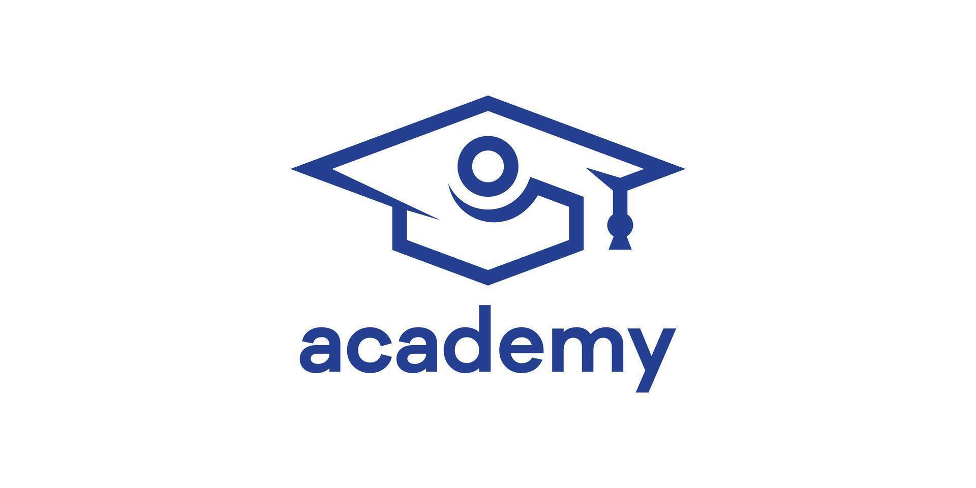 logo design people and hat graduation,collage,study,school,education,symbol,icon,idea,creative. vector