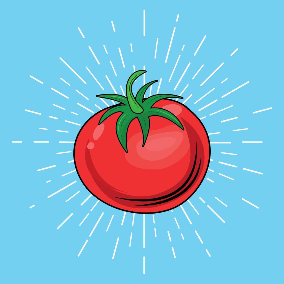 tomatos with red concept design vector