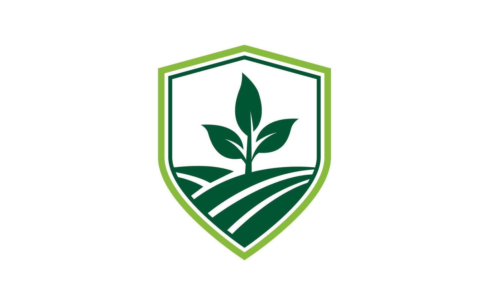 andscape logo for lawn or gardening business design template vector