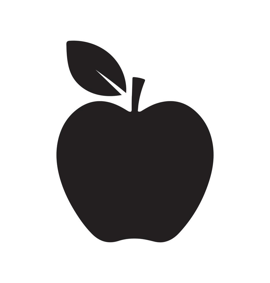 Apple icon . Apple icon isolated flat style design. vector