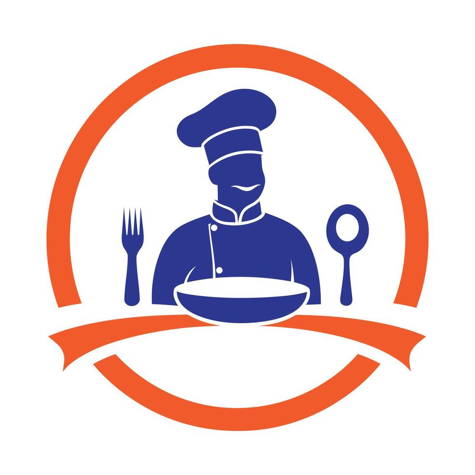 Resturent Chef logo illustration vector