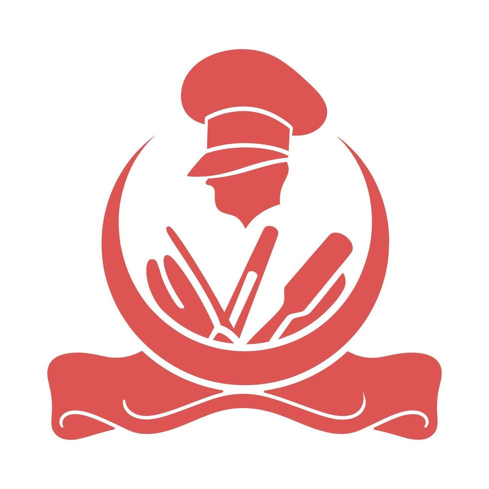 Chef logo illustration vector