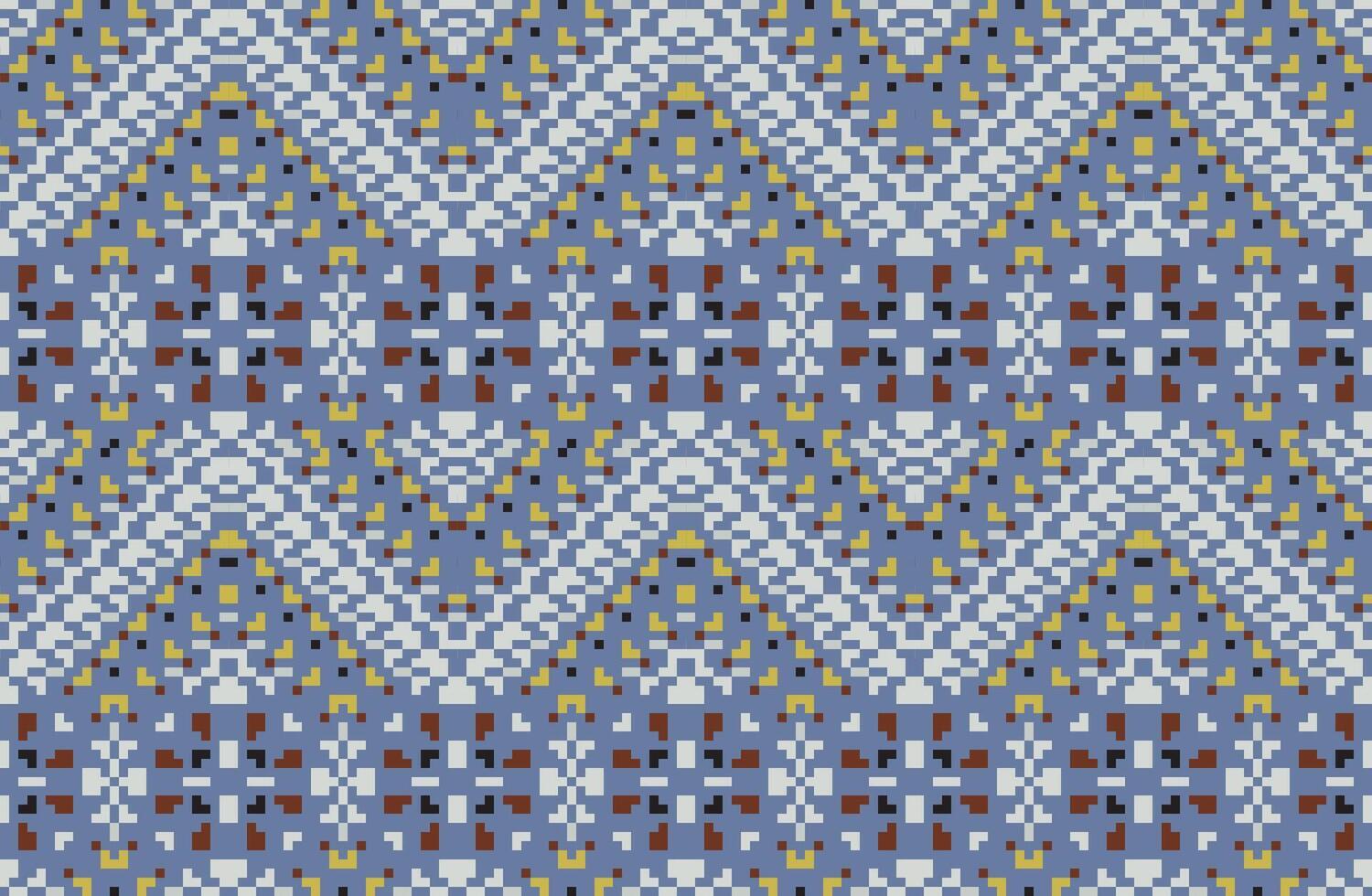 Sari Pattern Ethnic Pattern Backgroundfolk Embroidery, Aztec Geometric Ornament Print. Design for Carpet, Wallpaper, Clothing, Wrapping, Fabric vector