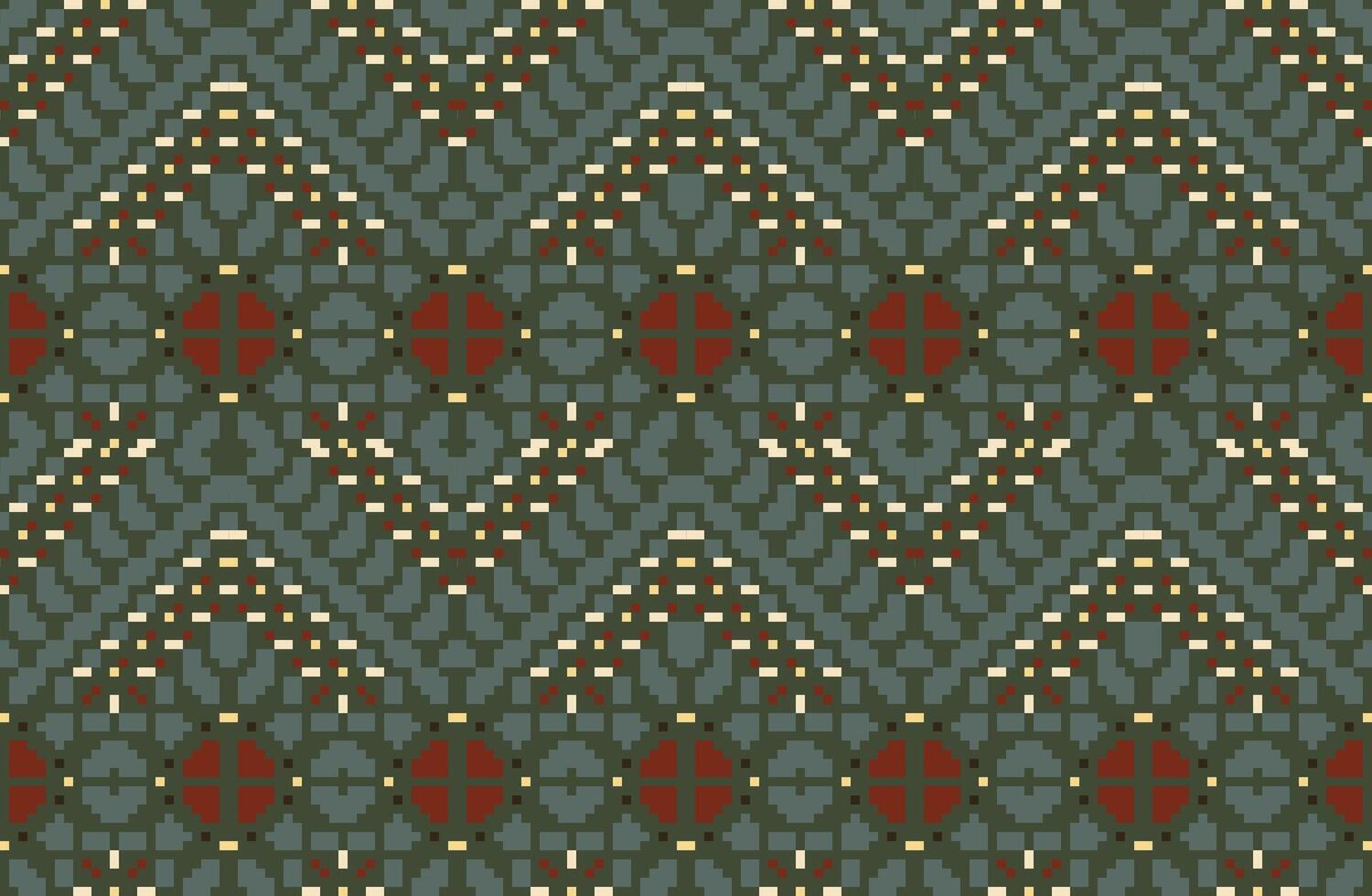 Sarong Ethnic Seamless Patternfolk Embroidery, Aztec Geometric Ornament Print. Design for Carpet, Wallpaper, Clothing, Wrapping, Fabric vector