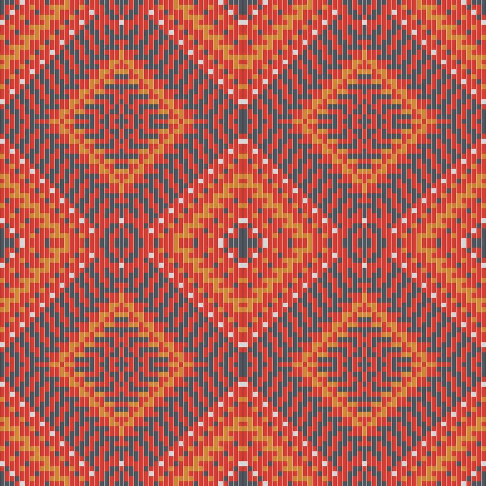 Kuwait Ethnic Motifs Patternfolk Embroidery, Aztec Geometric Ornament Print. Design for Carpet, Wallpaper, Clothing, Wrapping, Fabric vector