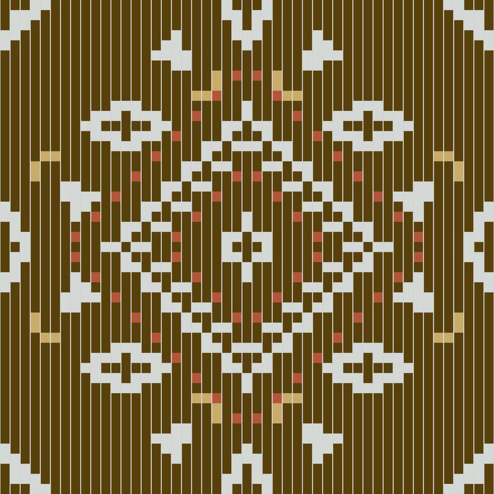 Native Patterns Traditional Granny Square Patternfolk Embroidery, Aztec Geometric Ornament Print. Design for Carpet, Wallpaper, Clothing, Wrapping, Fabric vector