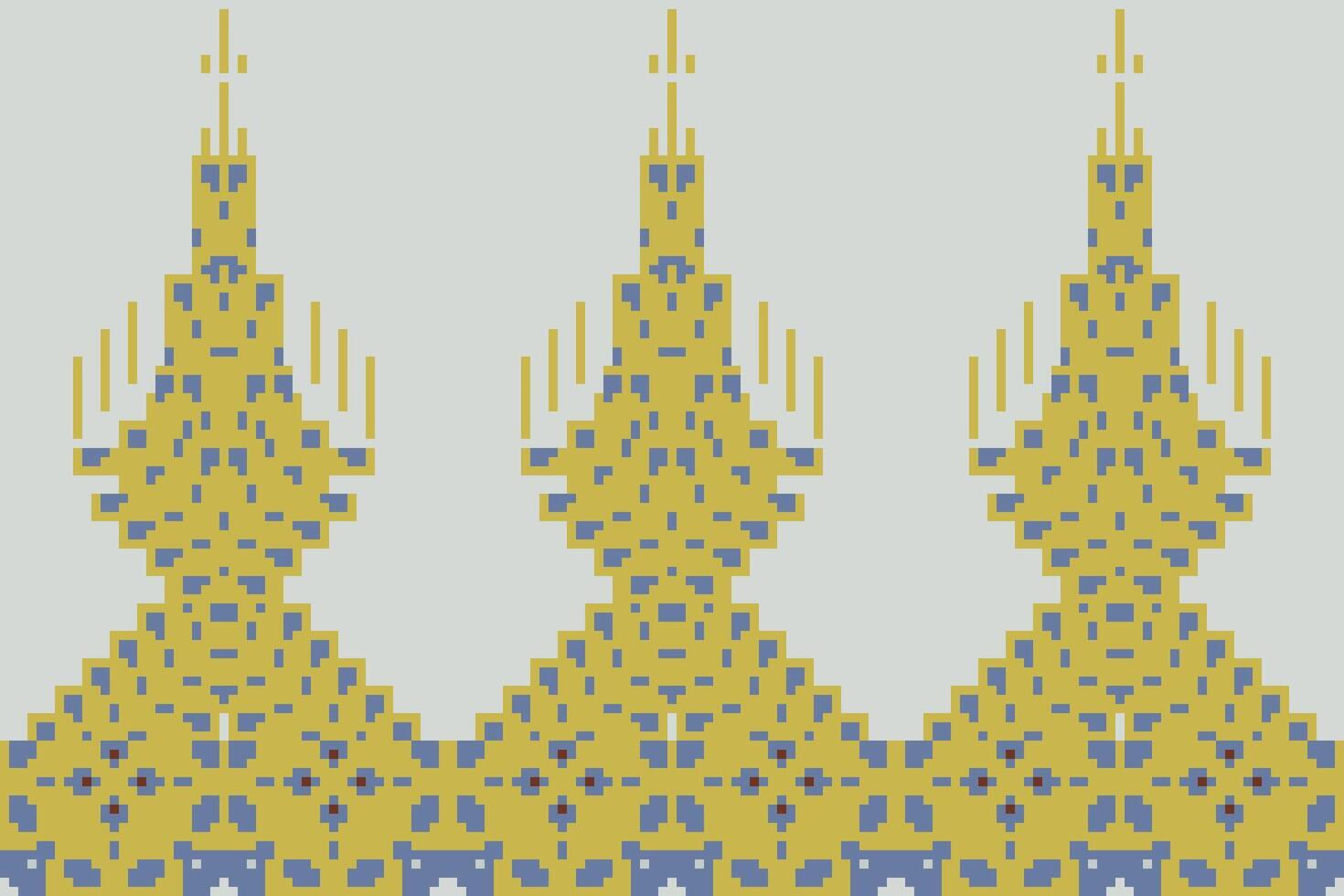 Sari Border Arabic Pattern Imagesfolk Embroidery, Aztec Geometric Ornament Print. Design for Carpet, Wallpaper, Clothing, Wrapping, Fabric vector